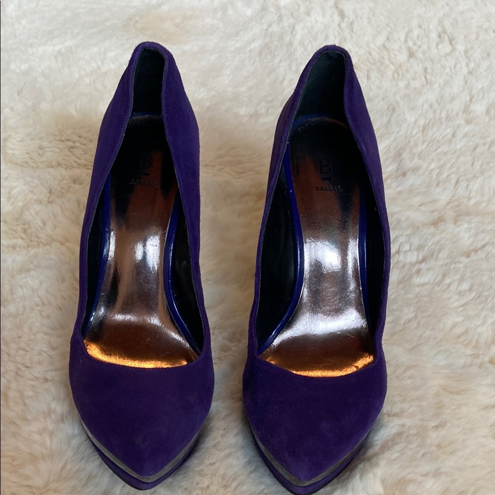 Purple Velvet Stiletto Heels